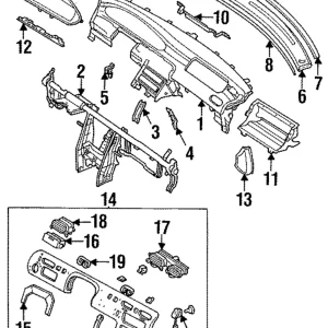 Hazard Switch - Mazda (GA2L-66-4H0A)