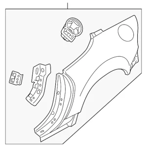 Quarter Panel - Mazda (NFY9-70-410F)