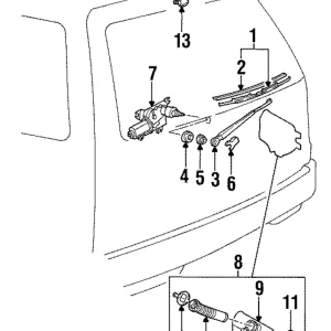 Wiper Arm Bushing - Mazda (LA05-67-407)