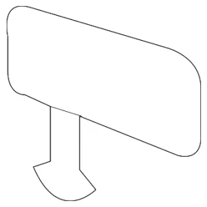 Tow Bracket Cover - Mazda (NH54-50-A11A-BB)