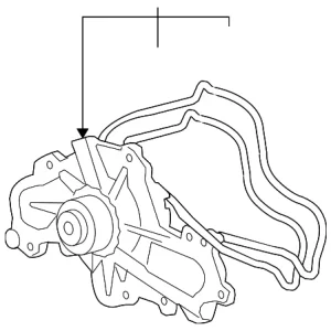 Engine Water Pump - Mazda (CA51-15-010C)