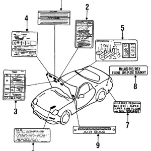 Vacuum Diagram - Mazda (N3A1-69-044A)