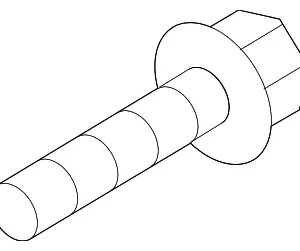 Seat Back Frame Screw - Mazda (C100-88-109)