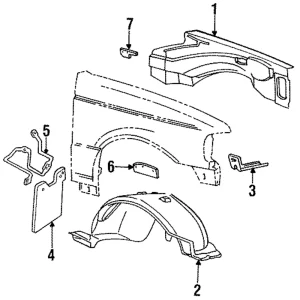 Mud Guard Bracket - Mazda (ZZM0-54-814)