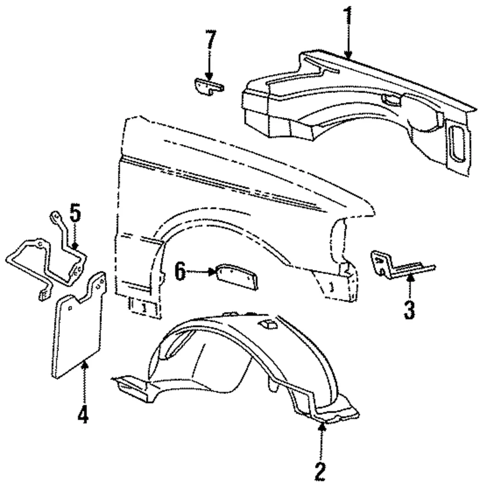 Mud Guard Bracket - Mazda (ZZM0-54-814)