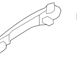Handle, Outside - Mazda (TD84-59-410G-70)