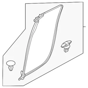 Door Weather-Strip - Mazda (DN4E-72-760B)