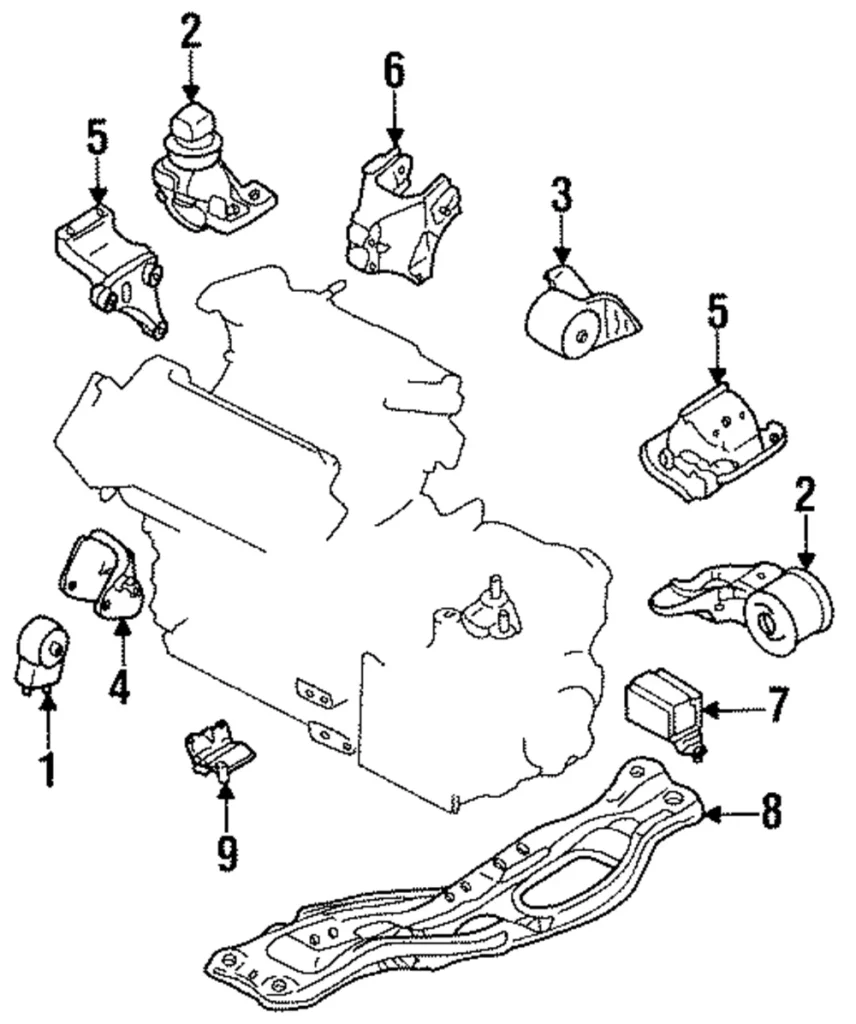 Motor Mount - Mazda (GA2C-39-050)