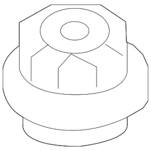 Radiator Assembly Lower Insulator - Mazda (LF8B-15-202A)