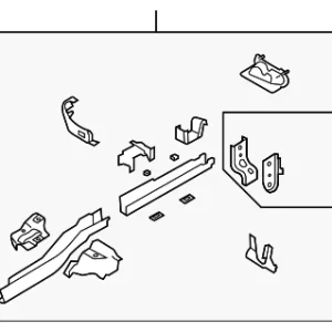 Rear Rail Assembly - Mazda (CC43-53-810J)