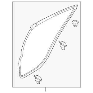 Door Weather-Strip - Mazda (GBFN-72-760)
