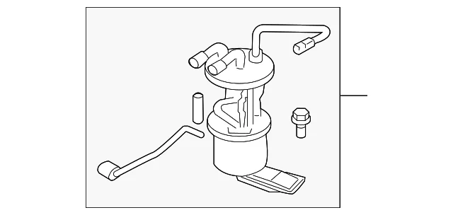 Fuel Pump And Sender Assembly - Mazda (ZZE2-13-35X)