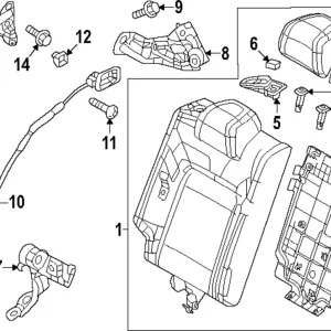 Seat Belt Guide - Mazda (VA40-88-2L7-02)