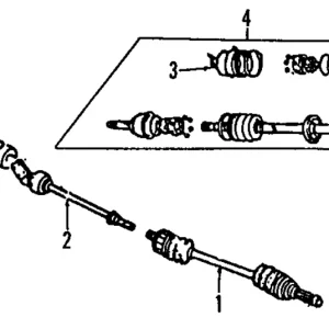 Intermediate Shaft - Mazda (G570-25-700D)
