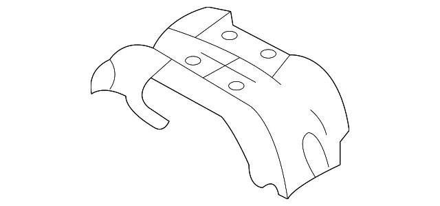 Floor Cross-Member Rear Support - Mazda (C235-53-65ZA)