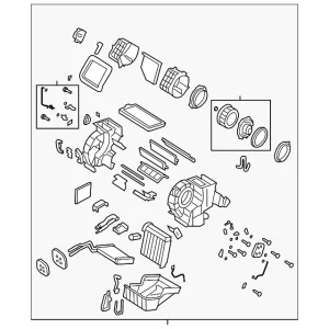 AC & Heater Assembly - Mazda (BA6R-61-130E)