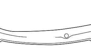 Cowl Grille Seal - Mazda (TD16-50-795)