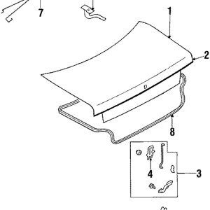 Weatherstrip - Mazda (H260-56-951A)