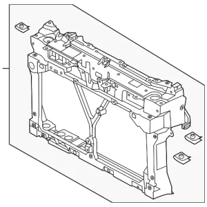 Radiator Support - Mazda (C513-53-110G)