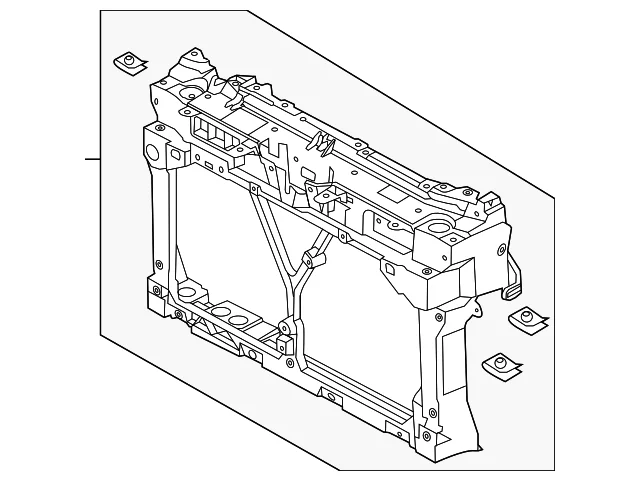 Radiator Support - Mazda (C513-53-110G)