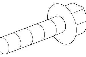 Support Bracket Bolt - Mazda (9YA1-91-004A)