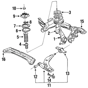 Strut - Mazda (E026-34-700D)