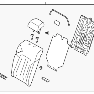Seat Back Assembly - Mazda (GAAC-57-400E-02)