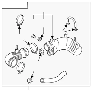 Air Inlet Hose - Mazda (L33E-13-22XC)
