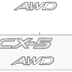 Nameplate - Mazda (KSD9-51-720A)