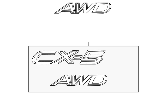 Nameplate - Mazda (KSD9-51-720A)