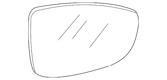 Mirror Glass - Mazda (GJS1-69-1G7)