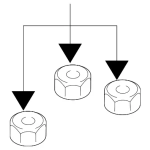 Intermediate Pipe Nut - Mazda (9XF2-01-020M)