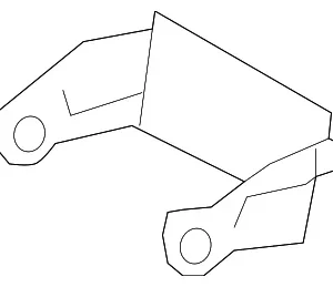 Armrest Assembly Bracket - Mazda (G21E-88-3B3)