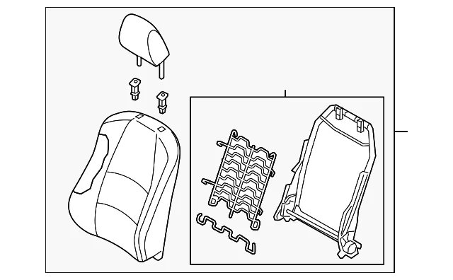 Seat Back Assembly - Mazda (BDWP-88-180C-02)