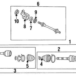 Outer Boot - Mazda (GA2K-V9-050-9U)