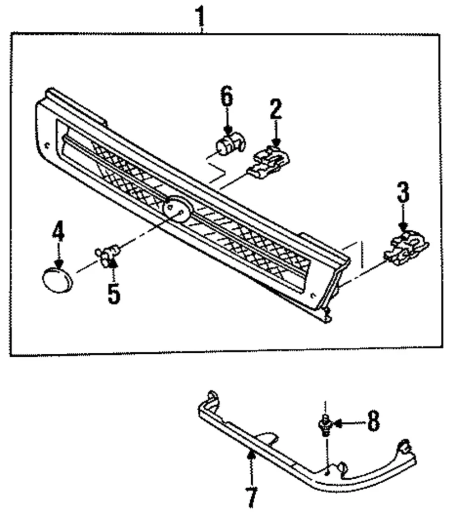 Grille Assembly - Mazda (BBYD-50-710A)