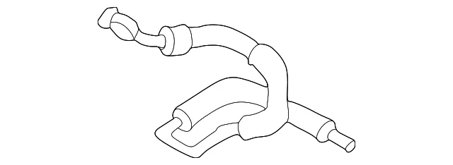 Outlet Pipe - Mazda (TC86-32-420D)