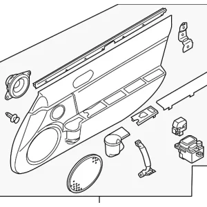 Door Trim Panel - Mazda (NE51-68-45YK-02)