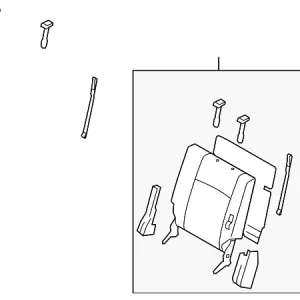Seat Back Assembly - Mazda (TD13-88-380C-34)