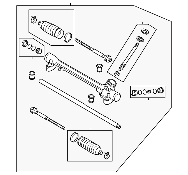 Steering Gear - Mazda (GJR9-32-110E)
