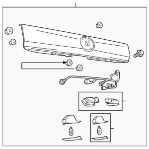 Tail Gate Molding - Mazda (ZZCA-50-810)