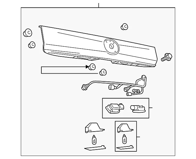 Tail Gate Molding - Mazda (ZZCA-50-810)