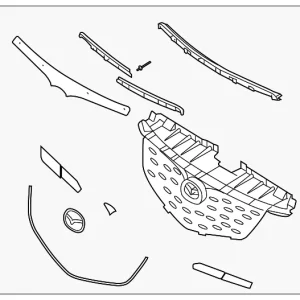 Grille Assembly - Mazda (LE46-50-710D-08)