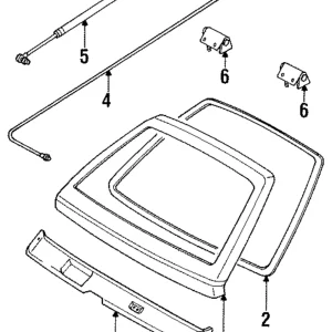 Weatherstrip - Mazda (B001-62-761E)