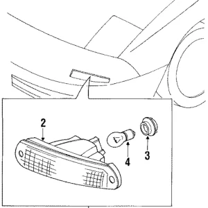 Park Lamp Assembly - Mazda (8BN1-51-070)