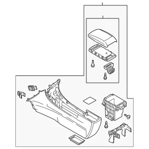 Console Assembly - Mazda (BBM4-64-420L-02)