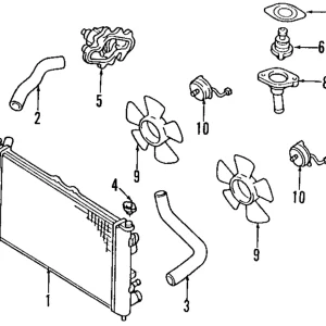 Thermostat Gasket - Mazda (JE96-15-173A)
