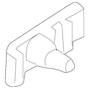Lower Quarter Trim Hinge - Mazda (D652-68-8S4A)