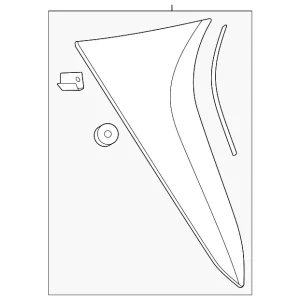 Side Spoiler - Mazda (KMV6-51-9B0B)
