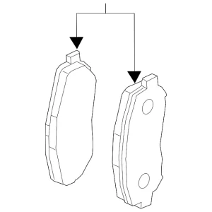 Brake Pads Front - Mazda (B6YS-33-28ZB)